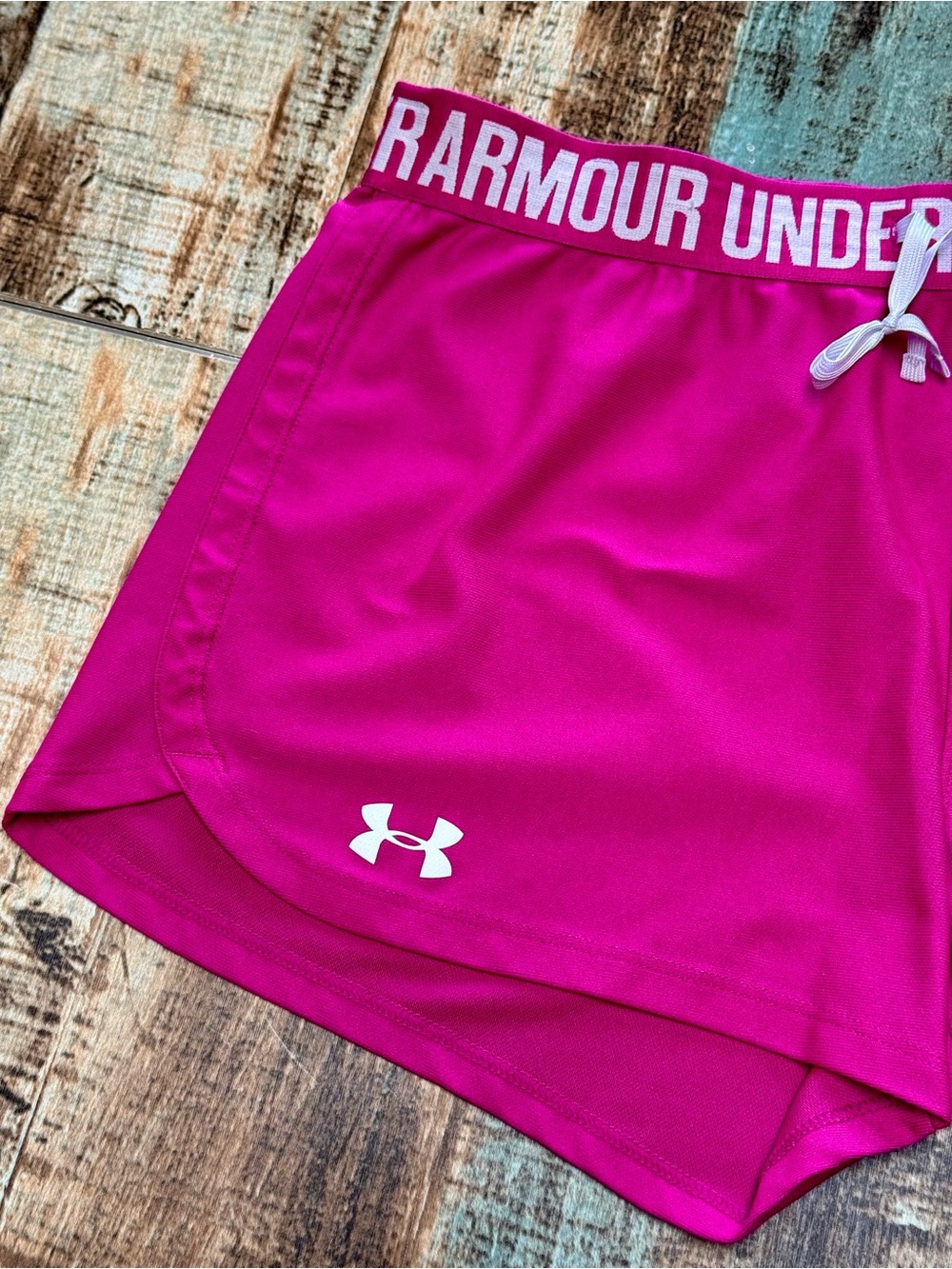 Women’s “Under Armour” Breast Cancer Shorts | #A19 - Picture 3 of 11